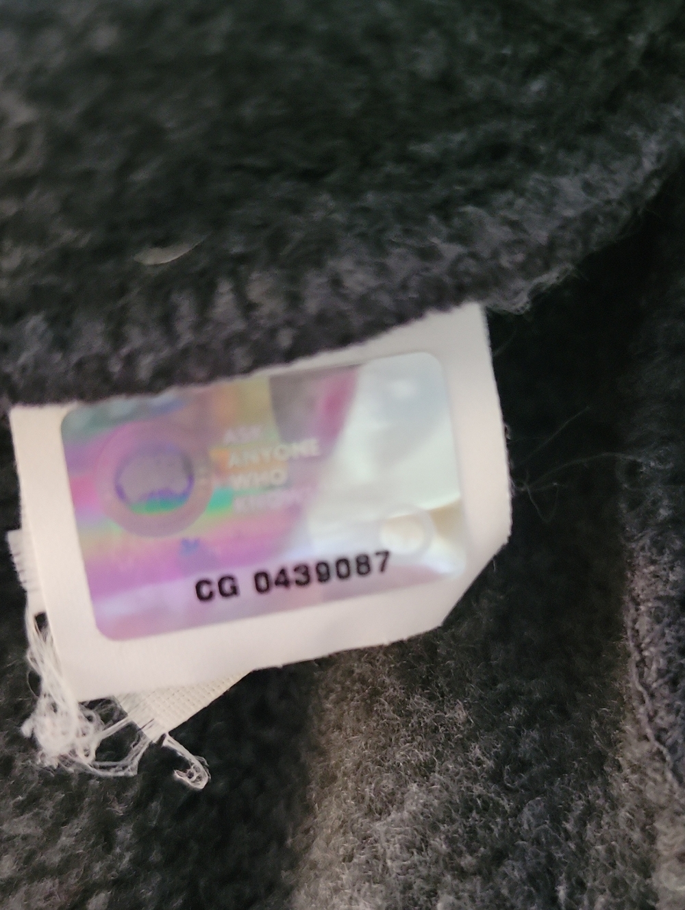 Canada Goose Standard Toque Winter Beanie Hat Light Gray Patch Logo Merino Wool - Picture 9 of 10